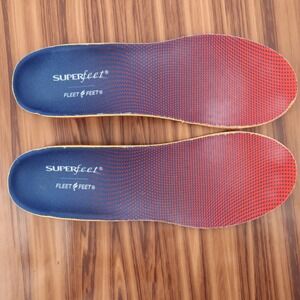 Superfeet Fleet Feet Insoles Size E Foot Red‎ Blue Arch Support